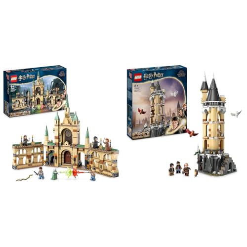 LEGO Harry Potter Der Kampf um Hogwarts, Schloss Spielzeug & Harry Potter Eulerei auf Schloss Hogwarts, Abenteuer-Set von LEGO