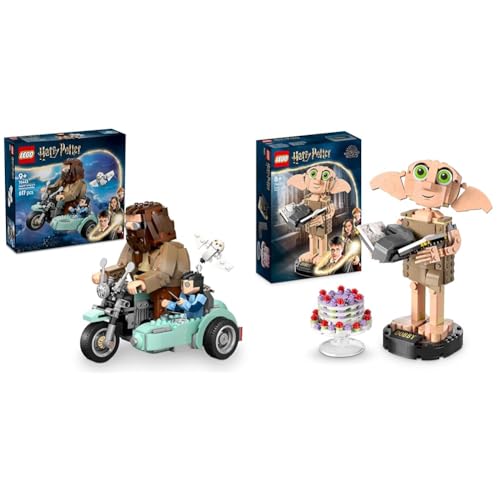 LEGO Harry Potter Hagrid & Harrys Motorradfahrt + Dobby der Hauself Set Ausstellungs-Geburtstagsgeschenk für Fans der Zaubererwelt 76443 + 76421 LEGO Harry Potter Hagrid & Harrys Motorradfahrt + Dobby der Hauself Set Ausstellungs-Geburtstagsgeschenk für Fans der Zaubererwelt 76443 + 76421 von LEGO