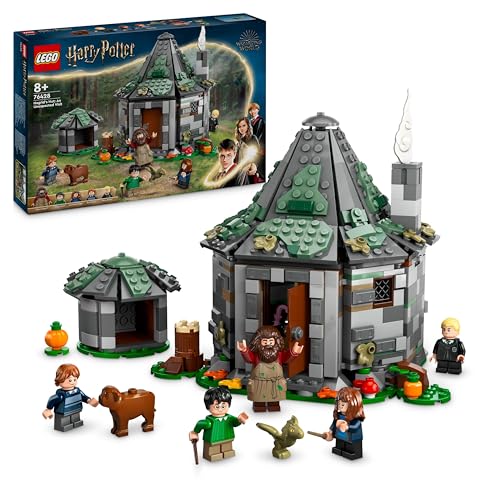 Lego Harry Potter Hagrids Hütte: EIN unerwarteter Besuch Set mit 5 Mini-Figuren und 2 Tierfiguren, Geschenk für 8-jährige Mädchen, Jungs und Kinder, magisches Abenteuer-Spielzeug, Fantasy Set 76428 von LEGO