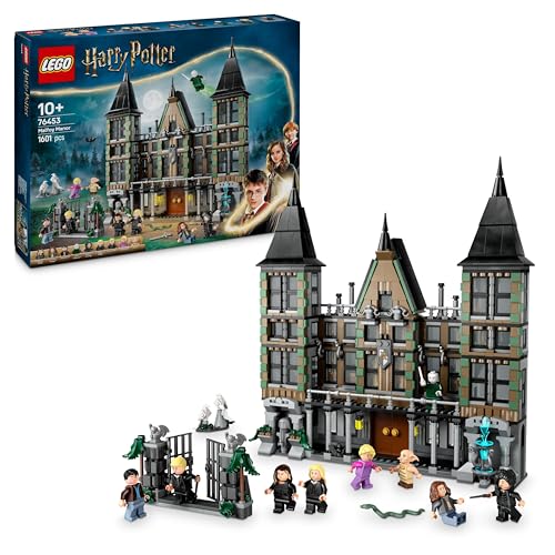 LEGO Harry Potter Landsitz der Familie Malfoy, Fantasy Spielzeug zum Sammeln und Ausstellen, Geschenk für Jungen, Mädchen und Fans der Zauberwelt, Geschenkidee mit 9 Minifiguren 76453 von LEGO