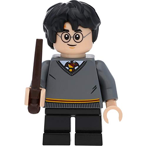 LEGO Harry Potter Minifigur Harry Potter als Kind (Gryffindor Pullover) mit Zauberstäben von LEGO