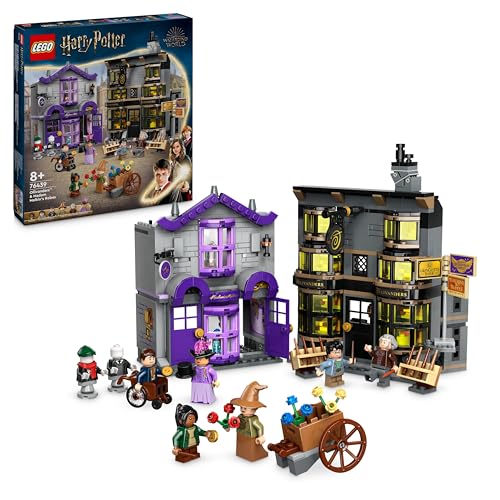 LEGO Harry Potter Ollivanders & Madam Malkins Anzüge, Läden aus der Winkelgasse, Spielset für Kinder, Zauberer-Spielzeug, Fantasy-Geschenke für Mädchen, Jungen und Fans ab 8 Jahren 76439 von LEGO