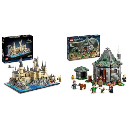 LEGO Harry Potter Schloss Hogwarts mit Schlossgelände & Harry Potter Hagrids Hütte: EIN unerwarteter Besuch Set von LEGO
