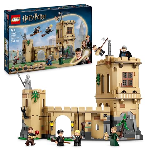 LEGO Harry Potter Schloss Hogwarts: Flugstunden, Abenteuer-Spielset mit 6 Minifiguren zum Sammeln, inkl. Draco Malfoy & Professor McGonagall, Rollenspiel Set für Jungen und Mädchen ab 9 Jahren 76447 von LEGO