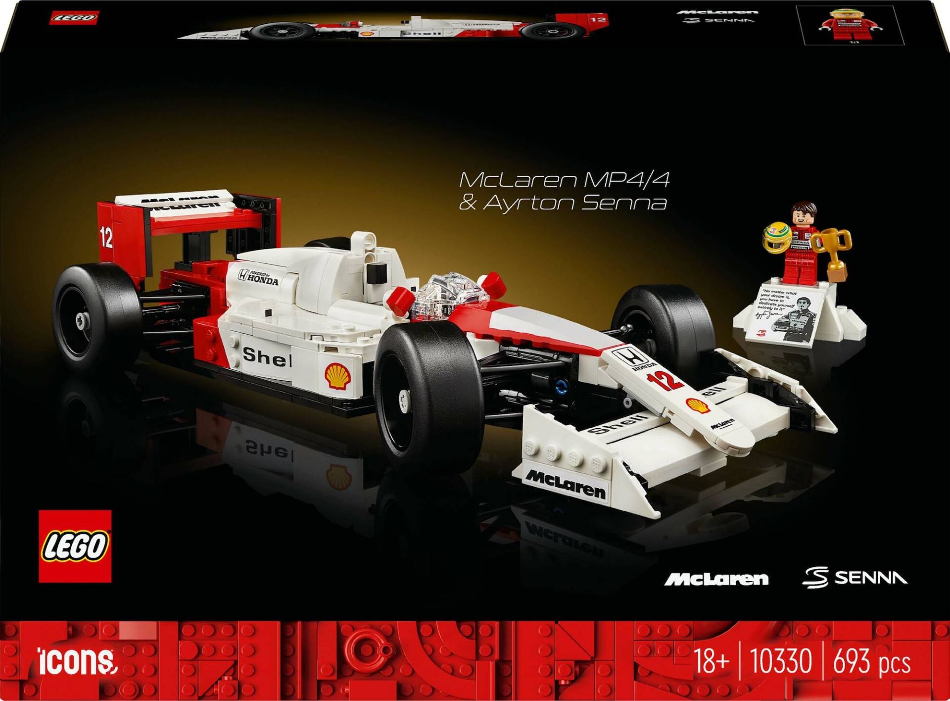 LEGO Icons 10330 McLaren MP4/4 &  Ayrton Senna von LEGO