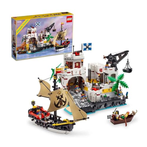 Lego 10320 Icons Eldorado-Festung, Modellbausatz für Erwachsene mit Piratenschiff und 8 Minifiguren von LEGO