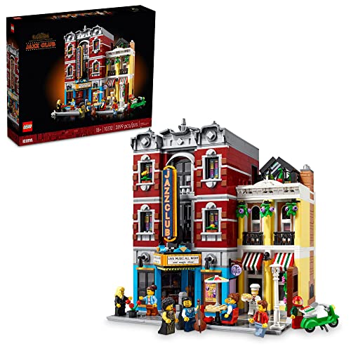 Lego Icons Jazz Club 10312 Bauset für Erwachsene und Jugendliche, EIN Sammlerstück Geschenk für Musiker, Musikliebhaber und Jazz-Fans, enthält 5 detaillierte Räume von LEGO