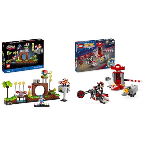 LEGO Ideas Sonic The Hedgehog – Green Hill Zone Set & Sonic The Hedgehog Shadow The Hedgehog Flucht von LEGO