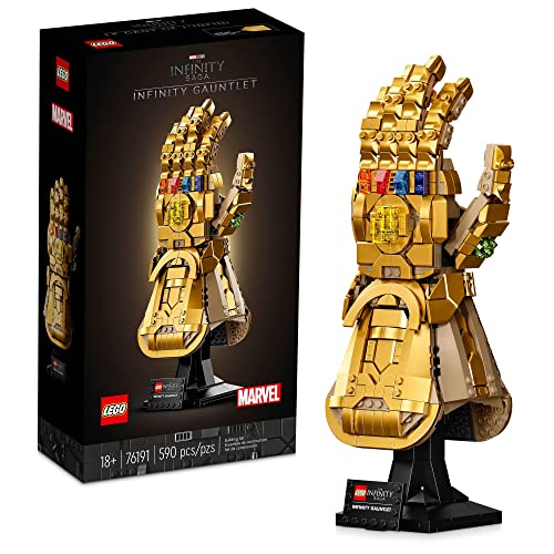 LEGO Marvel Infinity Gauntlet 76191 Collectible Building Kit; Thanos Right Hand Gauntlet Model with Infinity Stones (590 Pieces) von LEGO