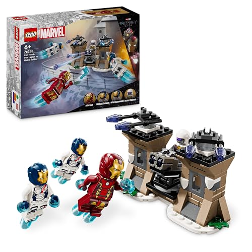 LEGO Marvel Iron Man & Iron Legion vs. Hydra-Soldat, Avengers Bauspielzeug, kreatives Spielset für Kinder und Superheldenfans, Geschenk für Jungen und Mädchen ab 6 Jahren 76288 von LEGO