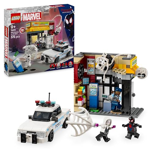 LEGO Marvel Spider-Verse: Miles Morales vs. Spot - Superhelden Spielset mit Spielzeug Auto - 4 Minifiguren und Mini-Markt - Geschenk für Jungen und Mädchen ab 9 Jahren 76311 von LEGO