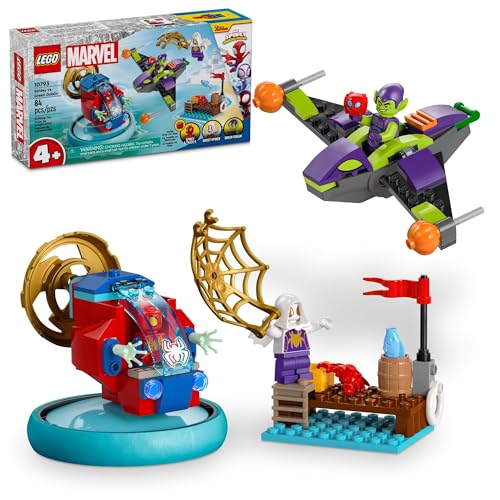 LEGO Marvel Spidey vs. Green Goblin, Super Hero Spielzeug mit grüner Kobold-Figur, Marvel Spielzeug für Junge Superhelden-Fans, Spider-Man Spielzeug für 4-6 Jahre alte Kinder, 10793 von LEGO