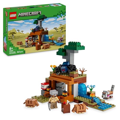 LEGO Minecraft Die Expedition zur Gürteltiermine, Set mit Minifigur aus dem Videospiel, Bauspielzeug mit Charakteren, Geschenk für Jungen und Mädchen ab 8 Jahren 21269 von LEGO