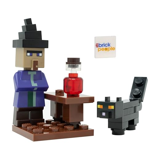 LEGO Minecraft Mini Set: Hexe Minifigur mit schwarzer Katze und Trank von LEGO