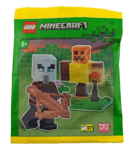 Lego® Minecraft Pillager Minifigur mit Trainingsdummy – BAU- und Spielset für kreative Minecraft Abenteuer - Verpackung im nachhaltigen Papierbeutel Lego® Minecraft Pillager Minifigur mit Trainingsdummy – BAU- und Spielset für kreative Minecraft Abenteuer - Verpackung im nachhaltigen Papierbeutel von LEGO