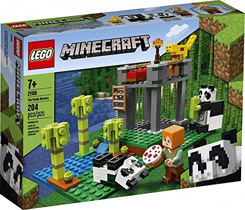 LEGO 21158 Minecraft Der Panda-Kindergarten, Bauset mit Alex und Tierfiguren, Spielzeuge für Mädchen und Jungen ab 5 Jahren von Minecraft