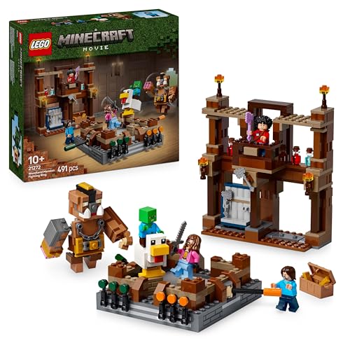 LEGO Minecraft Waldanwesen mit Boxring - Set für Gamer mit Zombie und Oberborst - Interaktives Bauspielzeug mit Ausrüstung und Tränken - Geschenk für Jungen & Mädchen ab 10 Jahren - 21272 von LEGO