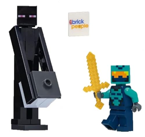 Lego Minecraft Enderman Minifigur mit Nether Hero Combo Pack Poly von LEGO