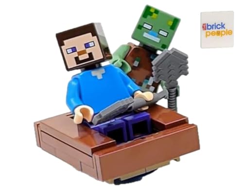 LEGO Minecraft Steve mit ertrunkenen Zombie-Minifiguren von LEGO