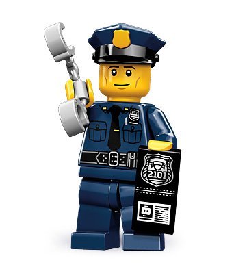 LEGO Minifigur Police Officer aus Serie 9 (Open Packet) von LEGO