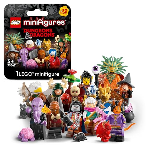 LEGO Minifiguren Dungeons & Dragons, 1 von 12 zufällig ausgewählten Sammelfiguren, Tieflingzauberin und Gith-Hexenmeister, Set für Kinder, Geschenk für Jungen und Mädchen ab 5 Jahren 71047 von LEGO