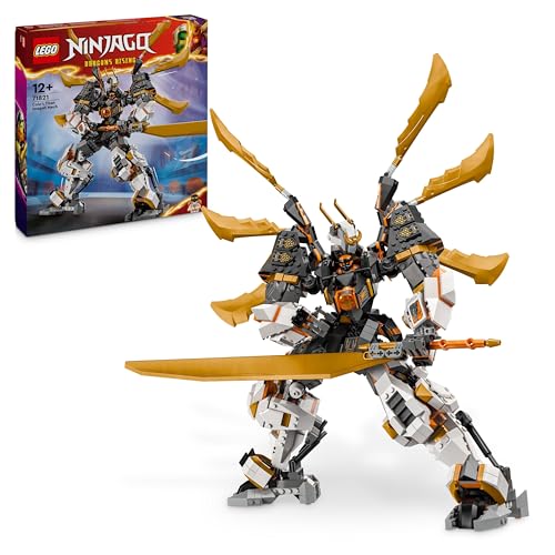 LEGO NINJAGO Coles Titandrachen-Mech, Abenteuer Spielzeug für Kinder, Ninja Spielset mit 1 Minifigur, Geburtstagsgeschenk für Jungen und Mädchen ab 12 Jahren, Fantasyspielset 71821 von LEGO