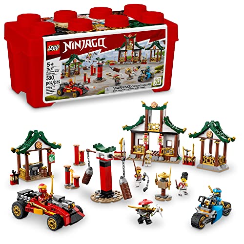 LEGO NINJAGO Creative Ninja Brick Box 71787 Bauspielzeug-Set für Kinder, Jungen und Mädchen ab 5 Jahren (530 Teile) von LEGO