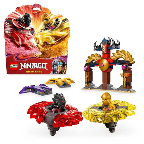 LEGO NINJAGO Drachen-Spinjitzu Battle Pack mit 2 Minifiguren - Ninja Spielzeug mit Spinner für Jungen und Mädchen ab 6 Jahren - Geschenkidee für Fans der TV-Serie Aufstieg der Drachen 71826 von LEGO