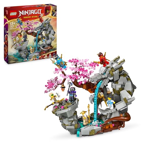 LEGO NINJAGO Drachenstein-Tempel Drachen-Spielzeug mit 6 Ninja-Figuren, großes Set zum Bauen, Spielen und Ausstellen, Geschenk zum Geburtstag für Jungs und Mädchen ab 13 Jahren 71819 von LEGO