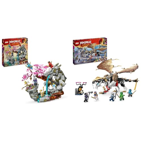 LEGO NINJAGO Drachenstein-Tempel Drachen-Spielzeug mit 6 Ninja-Figuren & NINJAGO Egalt der Meisterdrache, Ninja-Set mit Drachen-Spielzeug von LEGO