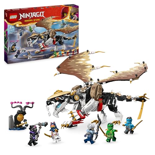 LEGO NINJAGO Egalt der Meisterdrache, Ninja-Set mit Drachen-Spielzeug und 5 Figuren inkl. Lloyd und Nya, Drachenmeister, Geschenk für Jungen und Mädchen ab 8 Jahren 71809 von LEGO