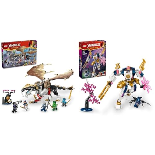 LEGO NINJAGO Egalt der Meisterdrache, Ninja-Set mit Drachen-Spielzeug und 5 Figuren & NINJAGO Soras Technikmech, Actionfiguren-Spielzeug für Kinder von LEGO