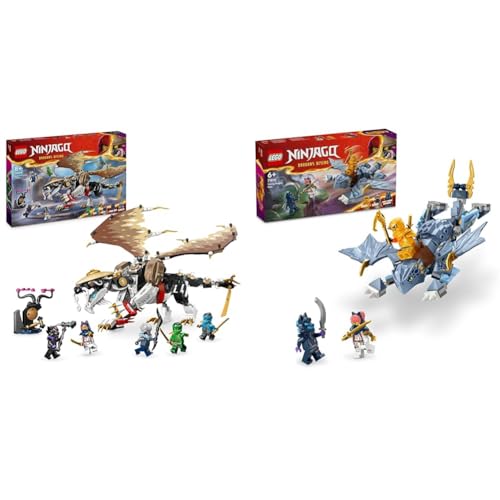 LEGO NINJAGO Egalt der Meisterdrache, Ninja-Set mit Drachen-Spielzeug & NINJAGO Riyu der Babydrache, Drachen-Spielzeug mit 3 Mini-Figuren von LEGO