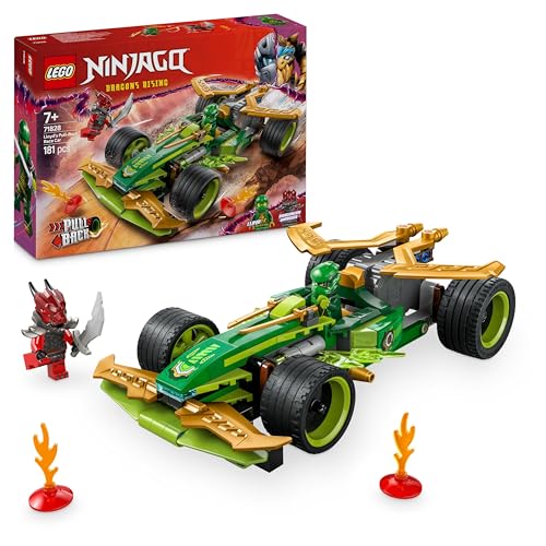 LEGO NINJAGO Lloyds Actionflitzer - Auto Bauspielzeug mit 2 Minifiguren für Rollenspiele, baubares Spielzeugauto für Kinder - Geschenk für Jungen und Mädchen ab 7 Jahren 71828 von LEGO