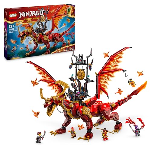 LEGO NINJAGO Quelldrache der Bewegung, Abenteuer-Spielzeug für Kinder, Ninja-Spielset mit 6 Minifiguren, Geburtstagsgeschenk für Jungen und Mädchen ab 12 Jahren 71822 von LEGO