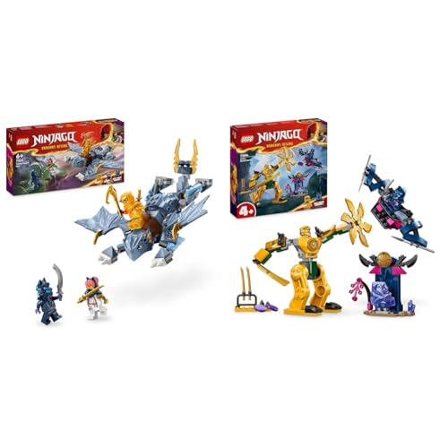 LEGO NINJAGO Riyu der Babydrache, Drachen-Spielzeug mit 3 Mini-Figuren & NINJAGO Arins Battle Mech, Ninja-Spielzeug von LEGO