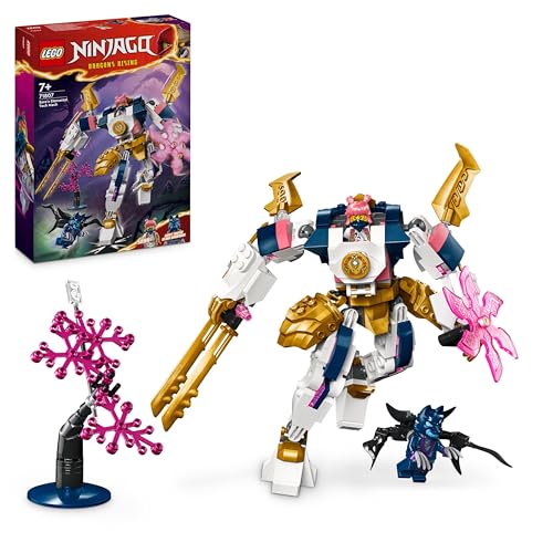 Lego NINJAGO Soras Technikmech, Actionfiguren-Spielzeug für Kinder, Ninja-Set mit Figuren inkl. Sora, Mech zum Umgestalten, Geschenk für Jungs und Mädchen ab 7 Jahren 71807 von LEGO