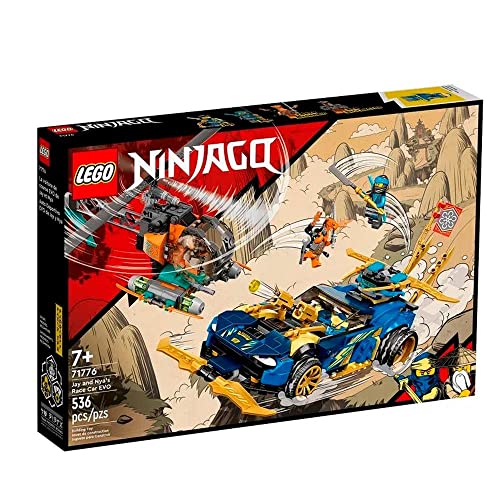 LEGO Ninjago 71776 Jay und NYA's Race Car EVO Bausatz, 536-teilig von LEGO