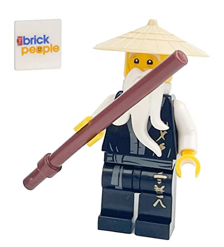 LEGO Ninjago Sensei Wu Legacy Black Outfit mit Kampfstab von LEGO