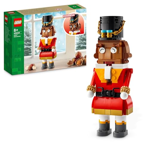 LEGO Nussknacker, Nussknacker-Figur, weihnachtliches Bauset für Jungen und Mädchen, Kinder, Weihnachtsdeko, Spielzeug zum Sammeln, lässt Kinder fantasievoll Spielen 40640 von LEGO