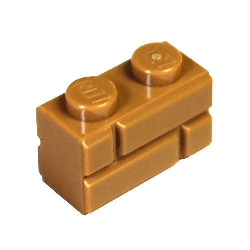 LEGO Parts and Pieces: Sand Orange (Medium Nougat) 1x2 Masonry Profile Brick x100 von LEGO