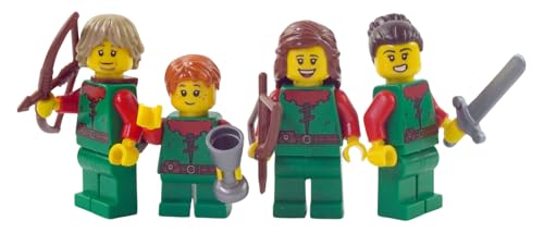 Lego® Ritter Minifiguren: Waldläufer - Forestmen Figuren Set für Lego® Burg und Festung - Exklusives Lego® Sammler Set von LEGO