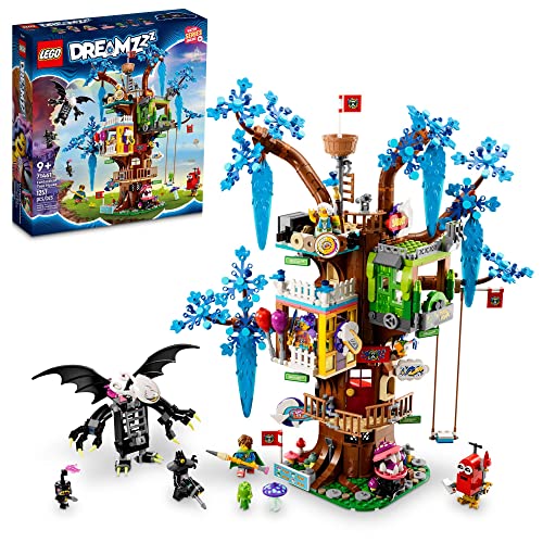 LEGO 71461 DREAMZzz Fantastisches Baumhaus Set, baue 2 Verschiedene Versionen, mit Mrs. Castillo, Izzie, Mateo und dem Nachtjäger als Minifiguren, fantasievolles Spielzeug basierend auf der TV-Show von LEGO