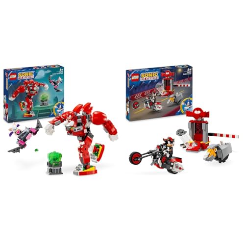 LEGO Sonic The Hedgehog Knuckles‘ Wächter-Mech, Actionfigur-Spielzeug & Sonic The Hedgehog Shadow The Hedgehog Flucht von LEGO