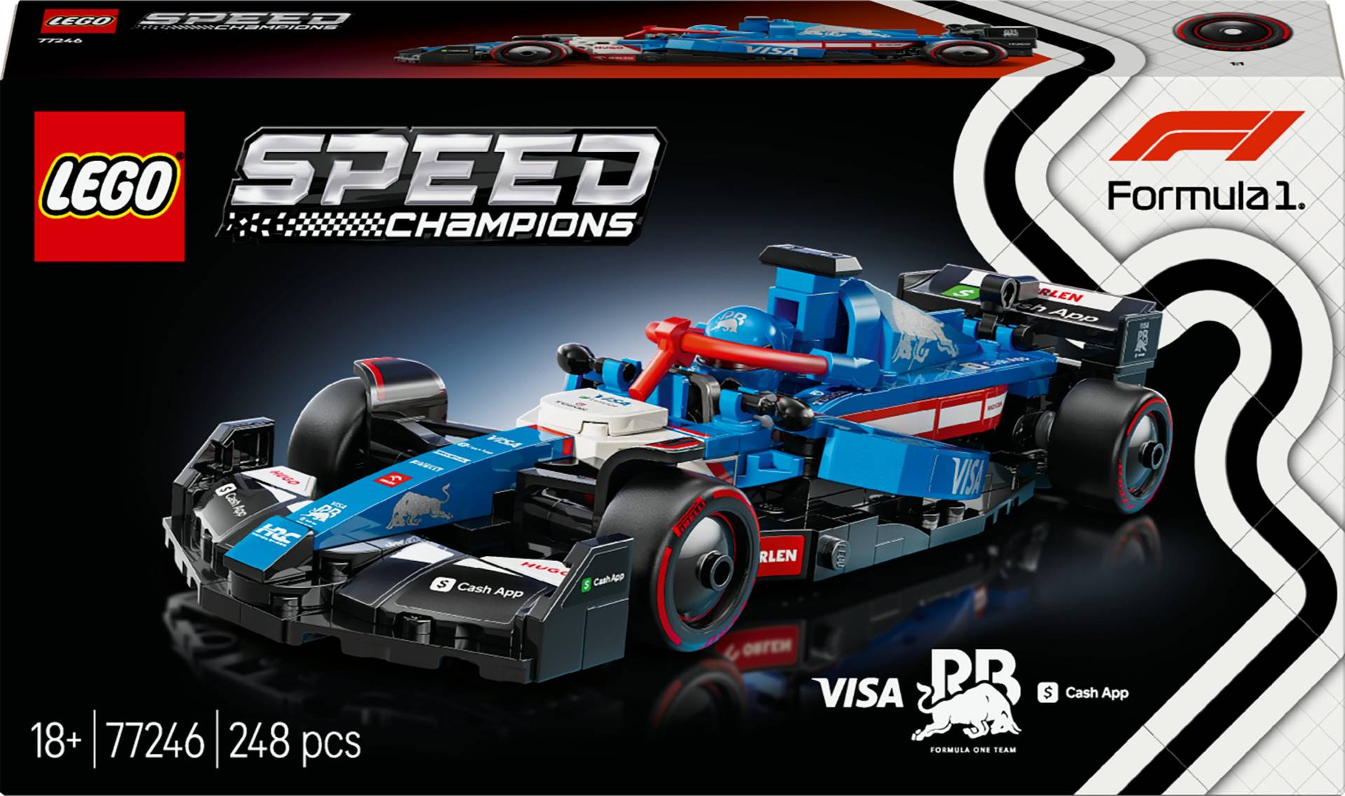 LEGO Speed Champions 77246 Visa Cash App RB VCARB 01 F1 Rennauto von LEGO