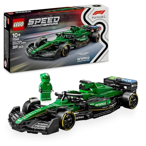 LEGO Speed Champions Aston Martin Aramco F1 AMR24 Race Car Toy with a Collectible Formula 1 Driver Minifigure - Model Kits for 10+ Year Old Boys & Girls or Adult Motorsport Fans 77245 von LEGO