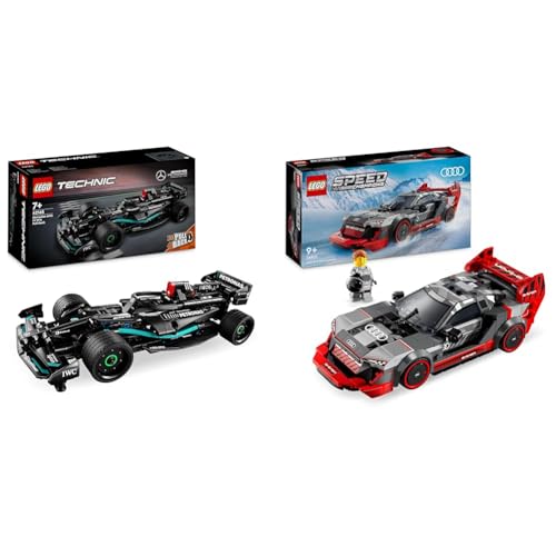 LEGO Speed Champions Audi S1 e-tron Quattro Rennwagen Set mit Auto-Spielzeug zum Bauen & Technic Mercedes-AMG F1 W14 E Performance Race Car Spielzeug für Kinder von LEGO