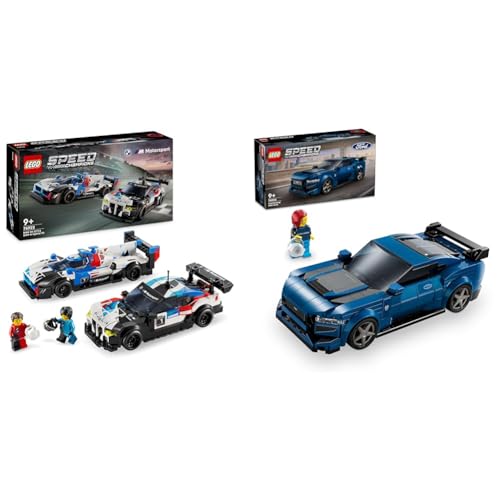 LEGO Speed Champions BMW M4 GT3 & BMW M Hybrid V8 Rennwagen Auto-Spielzeug & Speed Champions Ford Mustang Dark Horse Sportwagen von LEGO