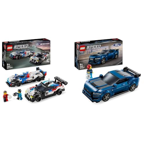 LEGO Speed Champions BMW M4 GT3 & BMW M Hybrid V8 Rennwagen Auto-Spielzeug & Speed Champions Ford Mustang Dark Horse Sportwagen von LEGO