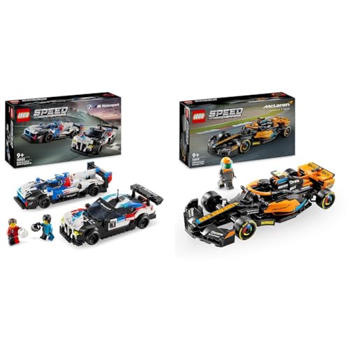 LEGO Speed Champions BMW M4 GT3 & BMW M Hybrid V8 Rennwagen Auto-Spielzeug & Speed Champions McLaren Formel 1 Rennwagen 2023, Spielzeug für Kinder ab 9 Jahren von LEGO